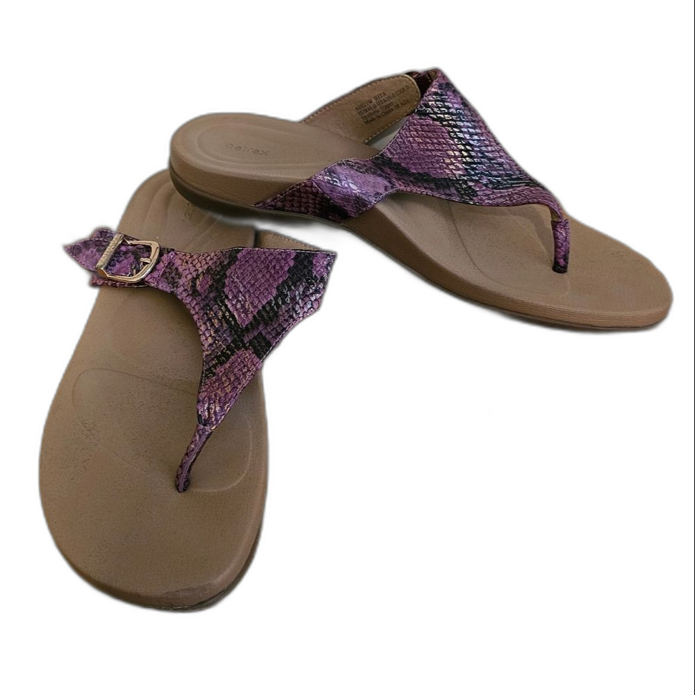 Aetrex Rita Pink Snake Sandals US 10 Euro 41